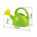 Bright green Hape watering can designed for kids, fostering a love for gardening and enhancing motor skills. Ideal for ages 2+.