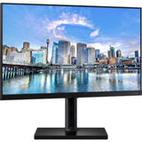 Samsung F27T450FQE 27" Full HD monitor with IPS technology, sleek borderless design, and ergonomic adjustments for comfort.