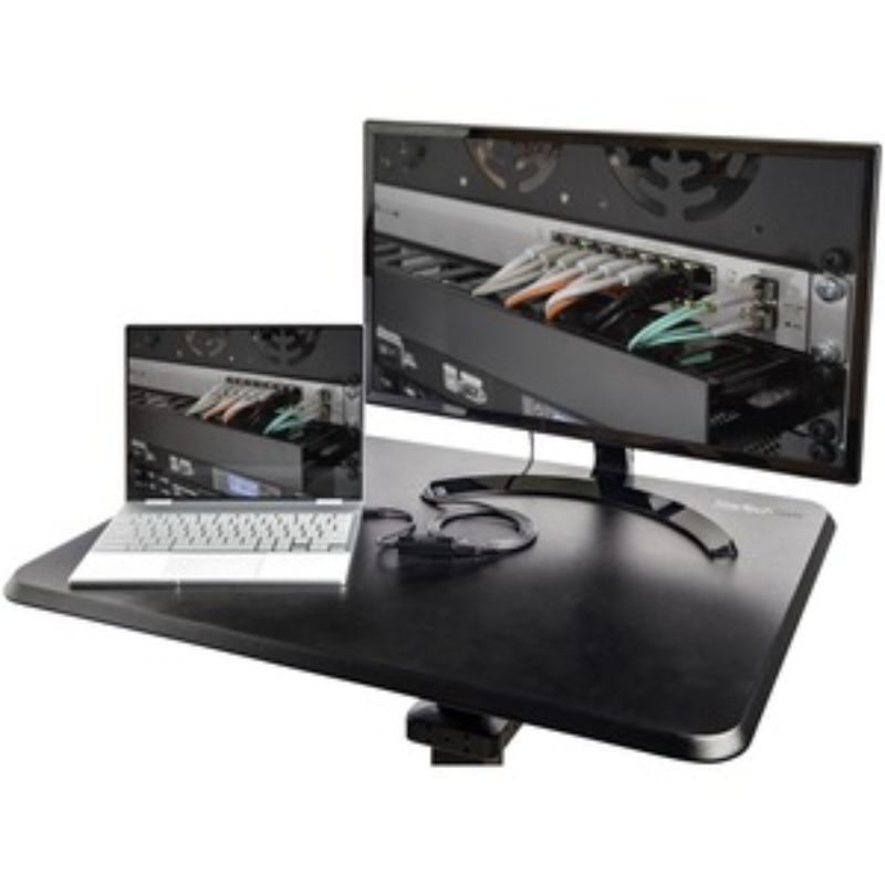 Startech.Com Mobile Standing Desk - Portable Sit Stand Ergonomic Height Adjustab