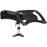 StarTech.com adjustable mounting arm for laptops/monitors, black finish, supports up to 34" displays while enhancing ergonomics.