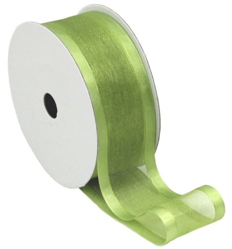 Organza Ribbon with Satin Edge - 20m (Avocado)