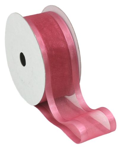 Organza Ribbon with Satin Edge - 20m (Dusky Pink)