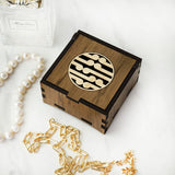 Handcrafted River Rimu Koru trinket box (8cm) with unique reclaimed wood, perfect for storing treasures or as a decorative piece.
