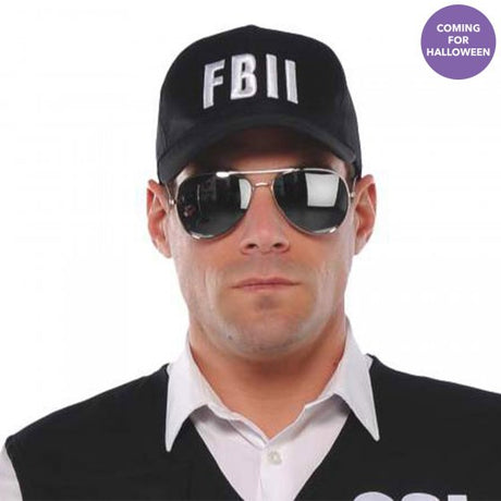 FBI Cop Forensic Hat with a sleek design, perfect for costume parties and showcasing your passion for crime-solving.