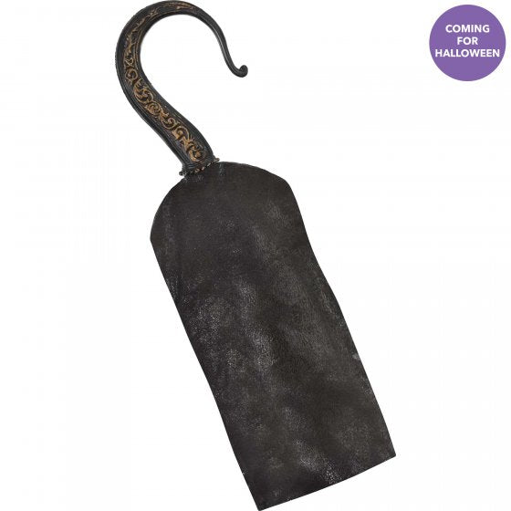 Stylish pirate hook with a 26cm sleeve, perfect for costume parties and cosplay, adding an authentic touch to any outfit.