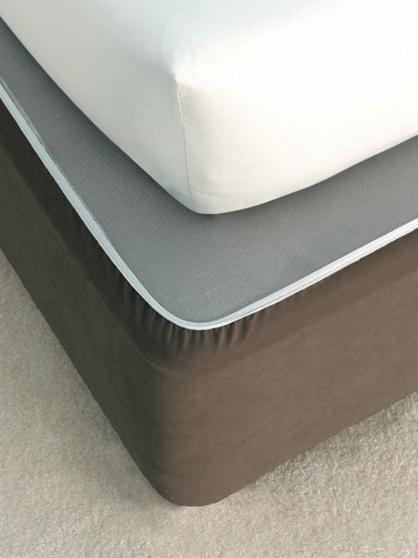 Super King Bedwrap in rich chocolate faux suede for a stylish, secure, and easy-to-maintain bedroom enhancement.