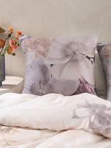 Super King Duvet Cover Set featuring romantic roses and peonies on a soft cotton sateen base in elegant pastel hues.