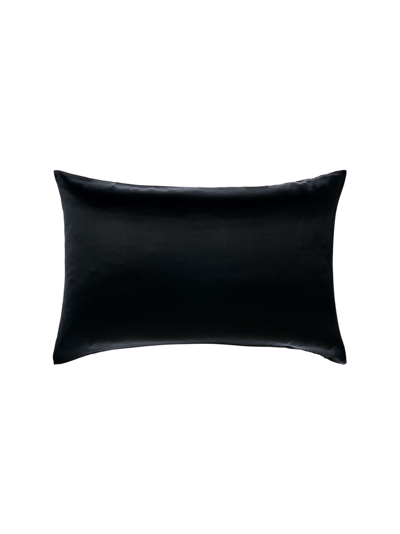 Silk Pillowcase by Savona  - Standard- BLACK