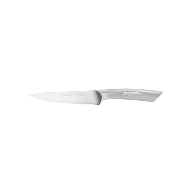 Scanpan Classic Steel Utility Knife (15cm) featuring ergonomic design, German stainless steel, and optimized cutting edge for precision.