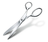 Victorinox 18cm household scissors with ergonomic design, forged nickel-plated blades, ideal for versatile cutting tasks.