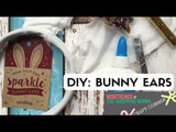 Colorful craft kit for children to create their own sparkling bunny ears, promoting creativity and imaginative play.