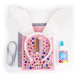 Colorful craft kit for kids to create their own dazzling Sparkle Bunny Ears, promoting creativity and imaginative play.