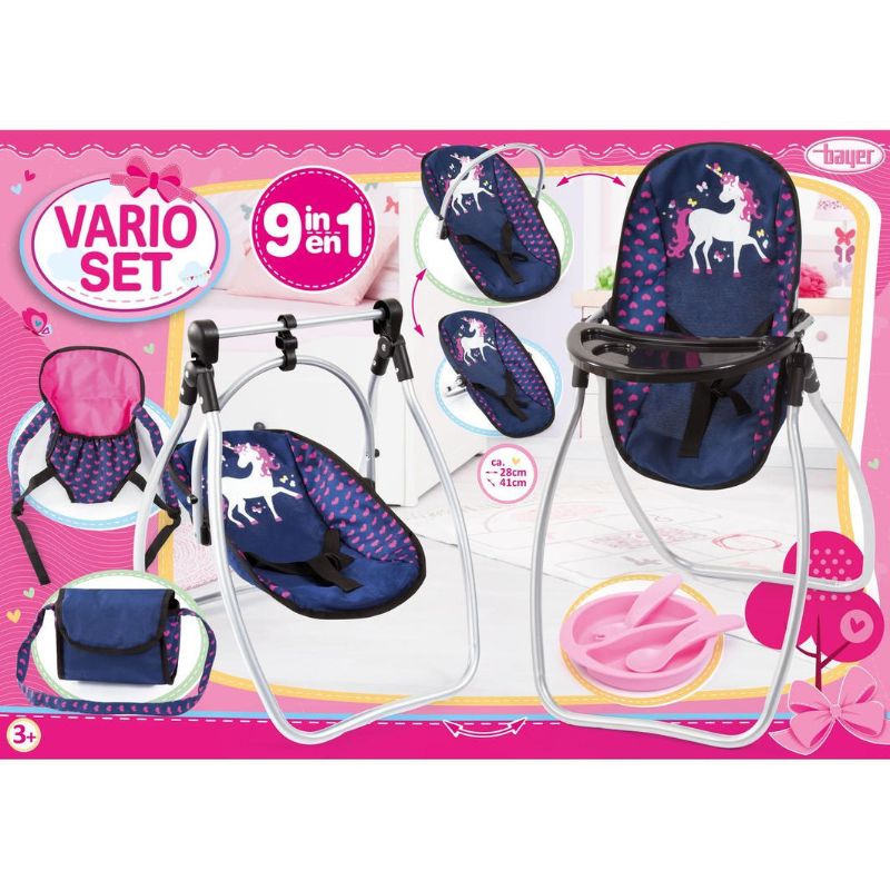 Vario Set - Navy Unicorn Dolls Accessory Set - Bayer