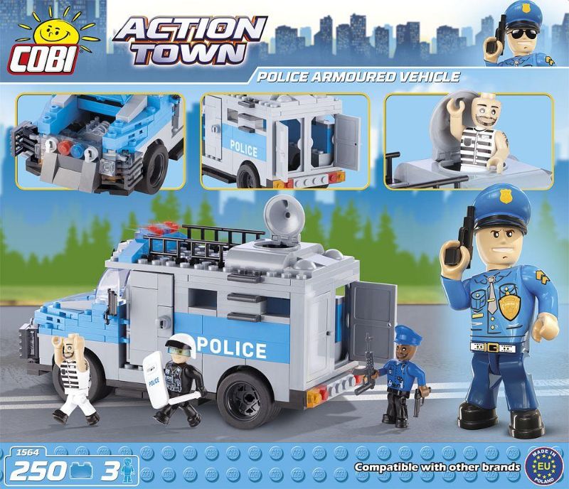 Police Armoured Vehicle - Action Town - Cobi