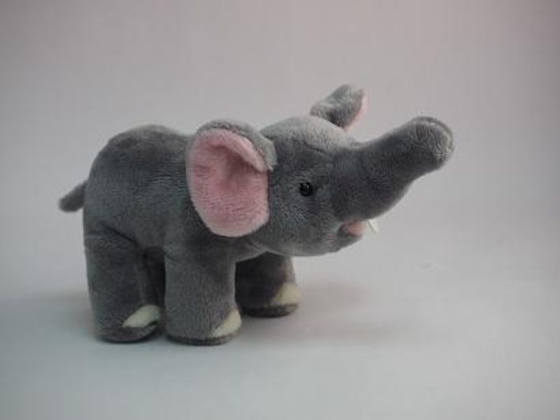 Soft and cuddly plush elephant from Smartfox NZ, perfect for imaginative play and nurturing companionship for ages 3+.