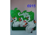 Soft and plush white swan cuddly toy, perfect for snuggling and imaginative play, measures 17 cm, suitable for ages 3+.