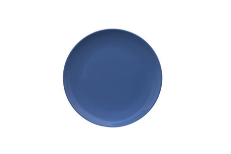 Serroni 20cm melamine plate in vibrant Cornflower Blue, perfect for outdoor dining, picnics, and BBQs. Lightweight and durable.