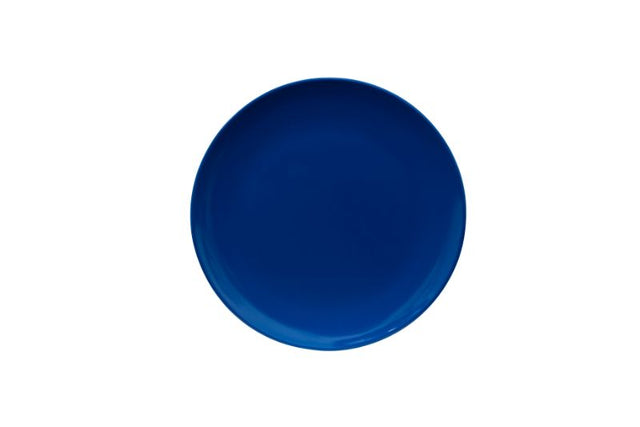 Serroni 20cm Royal Blue melamine plate, perfect for outdoor dining with a vibrant color, lightweight and durable design.