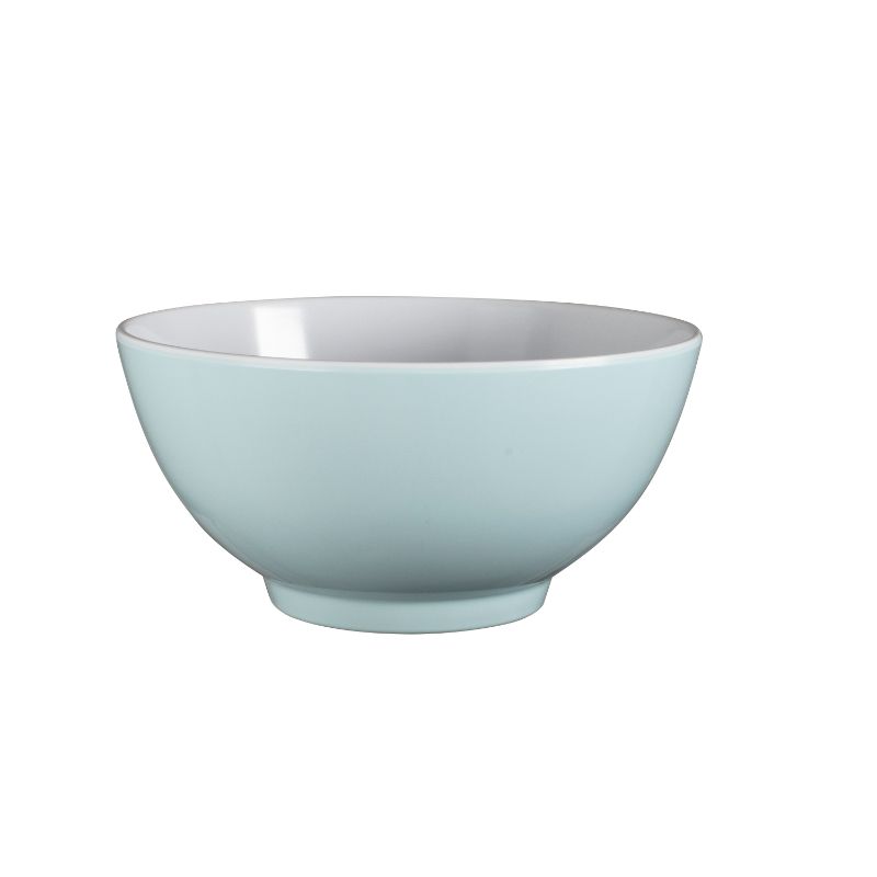 Serroni Melamine 15cm Bowl in Duck E Blue, vibrant, lightweight, durable bowl perfect for outdoor dining and picnics.