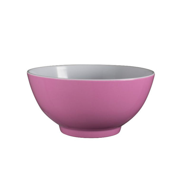 Vibrant pink 15cm melamine bowl, ideal for outdoor dining and durable for picnics, barbecues, and casual gatherings.