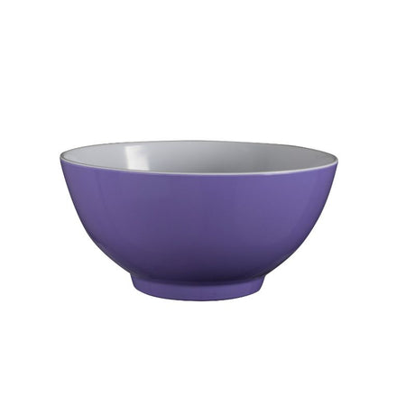 Lavender 15cm melamine bowl, perfect for outdoor dining, lightweight, break-resistant, and vibrant for picnics and gatherings.