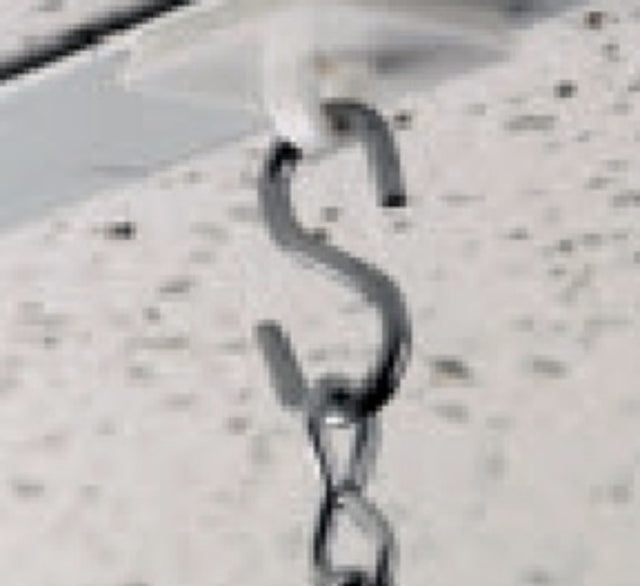 Chrome Metal 'S' Hook, 41mm, with durable 3mm wire for versatile hanging and organization in any space.
