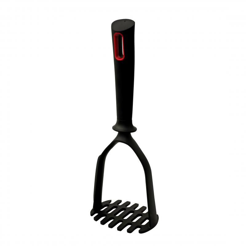 Avanti Nylon Multi-In-1 Potato Masher with non-slip handle, BPA-free, heat resistant, perfect for smooth mashing and easy cleaning.