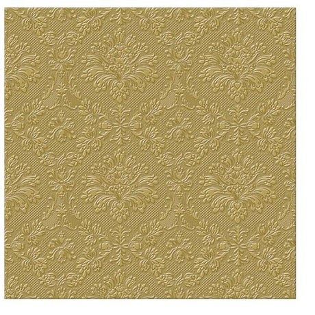 Elegant 33cm Inspiration Gold napkins in a pack of 20, made from premium 3-ply recycled paper, perfect for stylish dining.