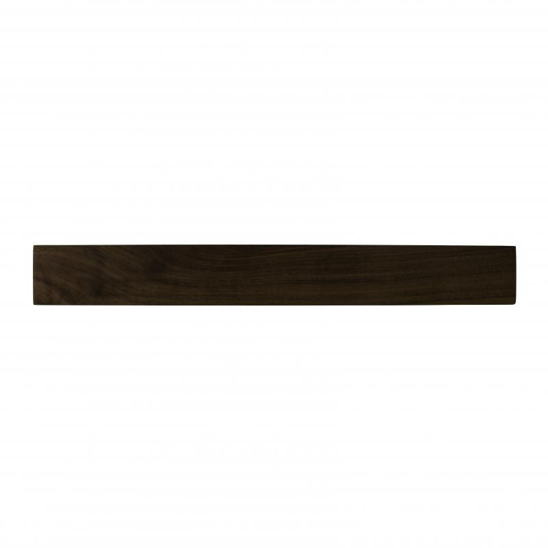 Cheftech Walnut Magnetic Knife Rack, 45cm, features two strong magnets for organizing up to nine knives stylishly.