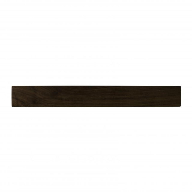 Cheftech Walnut Magnetic Knife Rack, 45cm, features two strong magnets for organizing up to nine knives stylishly.