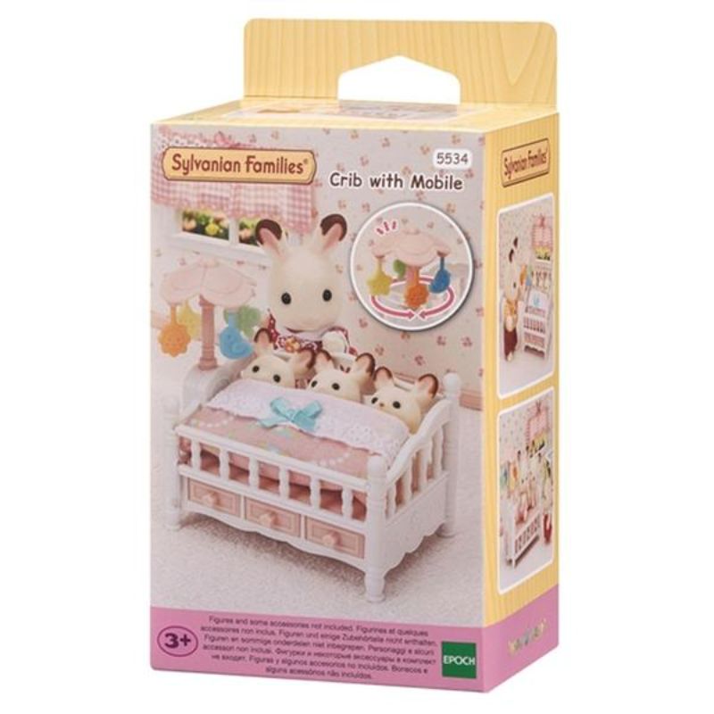 Sylvanian Families Triplets Crib with Mobile