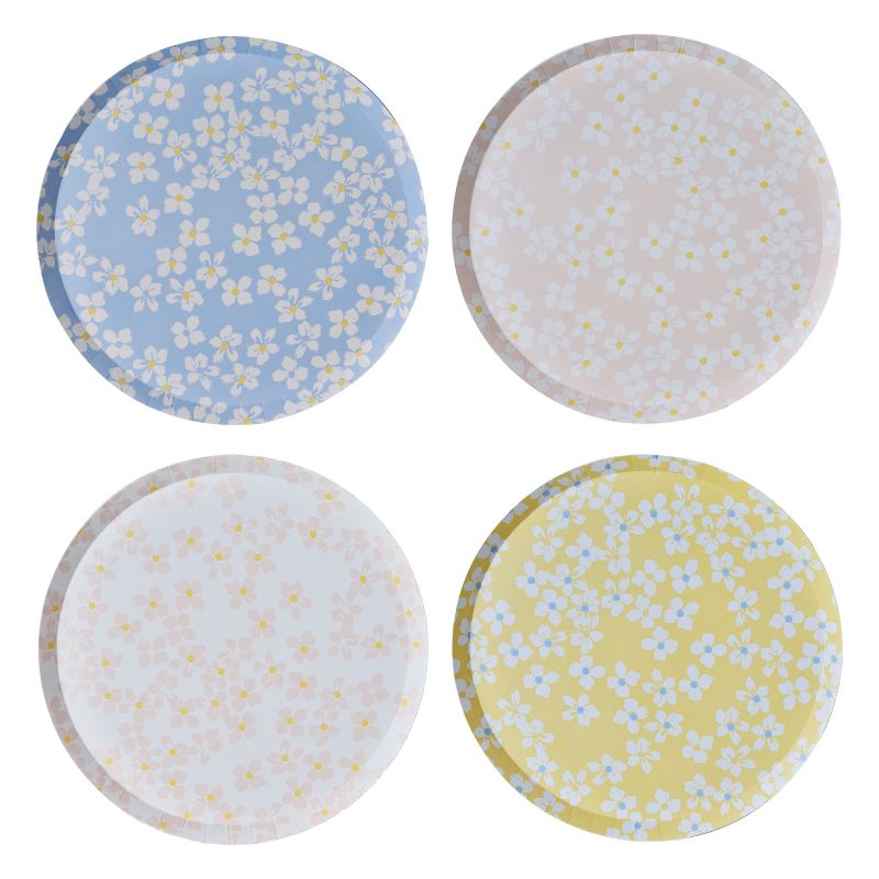 Paper Plates - Ginger Ray Hello Spring Floral (9in/23cm)