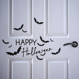 Pumpkin Spice Happy Halloween door sticker featuring vibrant designs for a festive and eco-friendly Halloween entrance.