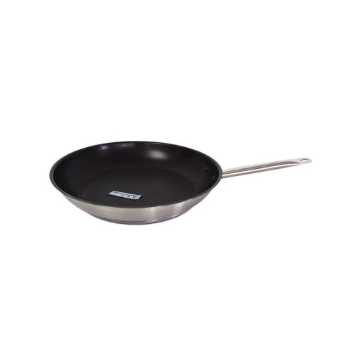 Stainless steel 36cm frypan with advanced Excalibur® non-stick coating for durable, even cooking and easy cleanup.