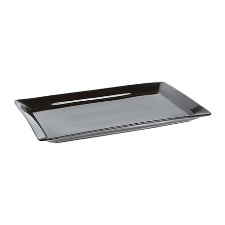 Large black rectangular platter from BIA, perfect for serving dishes at casual or formal gatherings, measuring 45x28x2.3cm.