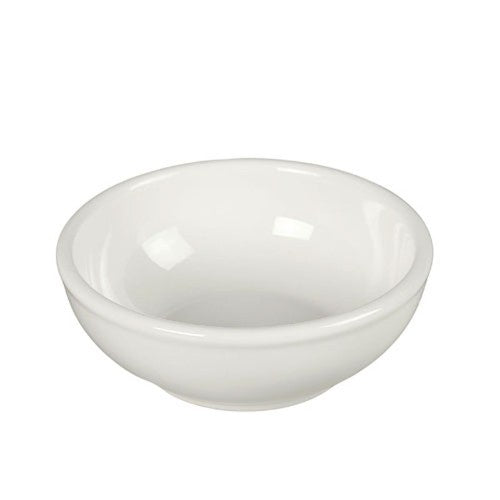 Elegant BIA Coupe Bowl measuring 15x15x5.5cm, perfect for salads, pasta, or desserts with a unique glaze and smooth curves.