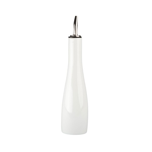 Elegant 295ml porcelain vinegar bottle with a seamless pour spout and modern design, perfect for kitchens and dining.