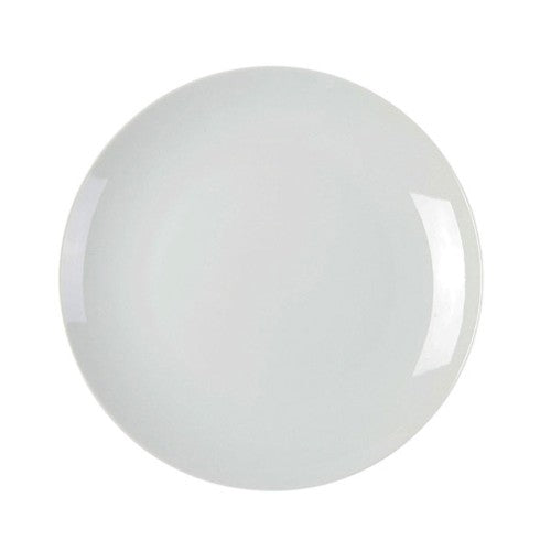 Elegant white 31cm coupe charger plate by BIA International, perfect for enhancing any dining experience.