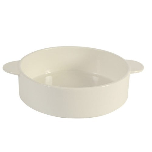 Round Bia Server/Baker Chado, 26.1x20.3x7cm, durable stoneware for elegant baking and serving at any occasion.