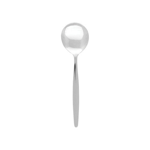 Set of 12 Austwind stainless steel soup spoons, 175mm, designed for durability and comfort in dining settings.