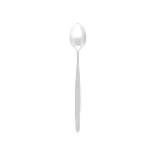 Set of 12 sleek Atlantis soda spoons in stainless steel, perfect for stirring and serving beverages with style.