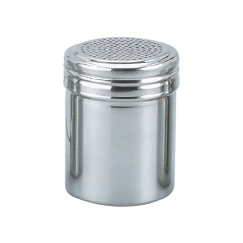 Sleek 450ml salt dredge by CHEF INOX for precise seasoning control in kitchens, ideal for home cooks and professionals.