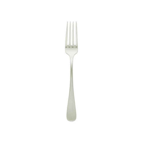 Elegant set of 12 Bogart dessert forks, 185mm each, in durable 18/10 stainless steel with a timeless mirror-polish finish.