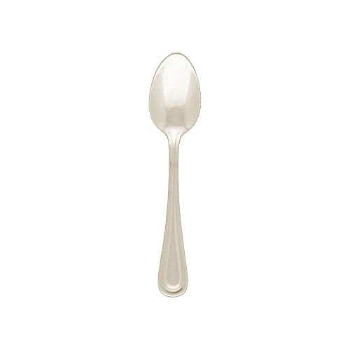 Elegant set of 12 stainless steel teaspoons, 135mm long, with classic French design and mirror finish for sophisticated dining.