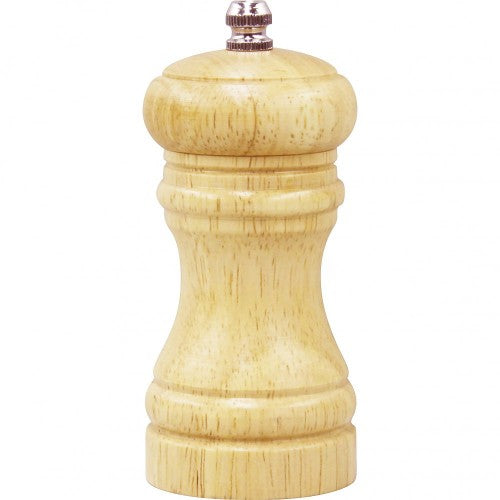 Café Salt and Pepper Mill in birch wood, 115mm, features durable ceramic gears for precise grinding and a sleek design.