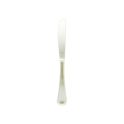 Set of 12 Tablekraft Elite Table Knives in 18/10 stainless steel, featuring a polished head and satin-finished handle for elegance.