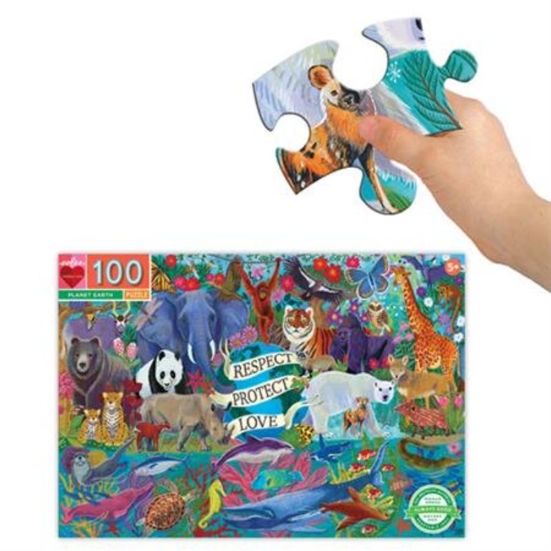 Jigsaw Puzzle - eeBoo Puzzle Planet Earth (100pcs)