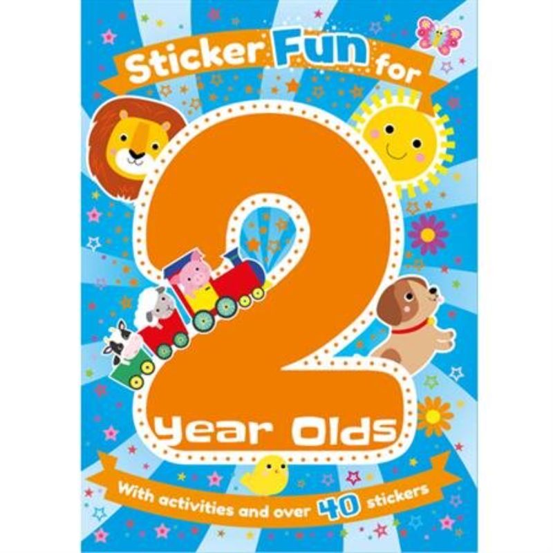 Bright Sticker Activity Book for toddlers with 200 easy-to-peel stickers, enhancing creativity and fine motor skills.