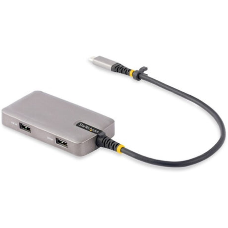 StarTech USB-C Multiport Adapter with 4K HDMI, 3-port USB hub, 100W Power Delivery, and extended cable for seamless connectivity.