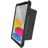 Rugged black OtterBox Defender case for iPad 10th Gen, offering drop and dust protection with compatibility for Apple Pencil.